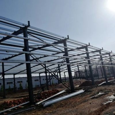 Atelier de construction préfabriquée en acier à grande portée pour l'industrie / usine