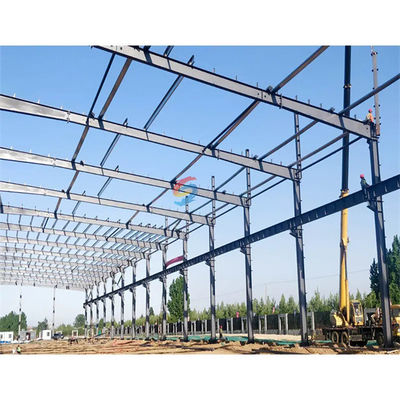 Facilité d'installation entrepôt de structure en acier pour la construction industrielle avec fenêtres en aluminium