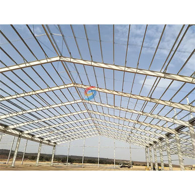 Facilité d'installation entrepôt de structure en acier pour la construction industrielle avec fenêtres en aluminium
