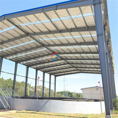 Facilité d'installation entrepôt de structure en acier pour la construction industrielle avec fenêtres en aluminium
