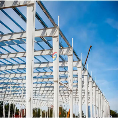 Entrepôt de structure en acier de grue personnalisé avec poutre en acier en section H laminée à chaud/soldée