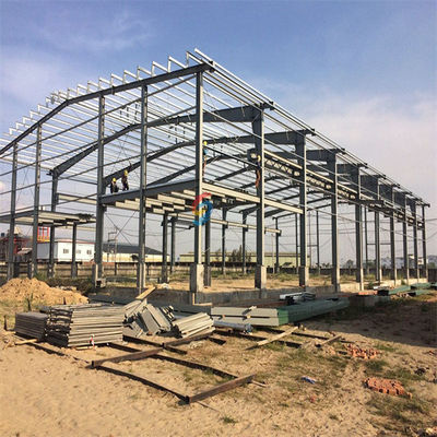 Entrepôt de structure en acier de grue personnalisé avec poutre en acier en section H laminée à chaud/soldée