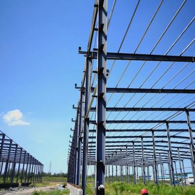 Entrepôt de structure en acier de cadre de portail pour le stockage avec acier de section H