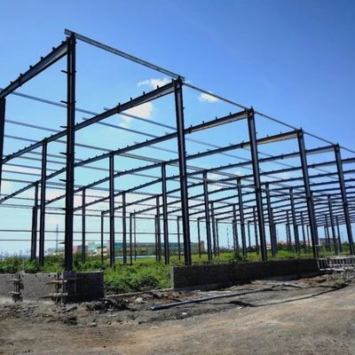 Entrepôt de structure en acier de cadre de portail pour le stockage avec acier de section H