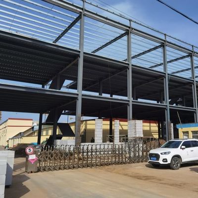 Entrepôt de structure en acier en section H soudée avec une bonne capacité de charge