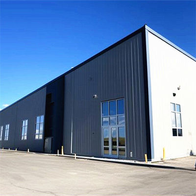 Atelier de construction en acier sur mesure avec fenêtre en alliage d'aluminium