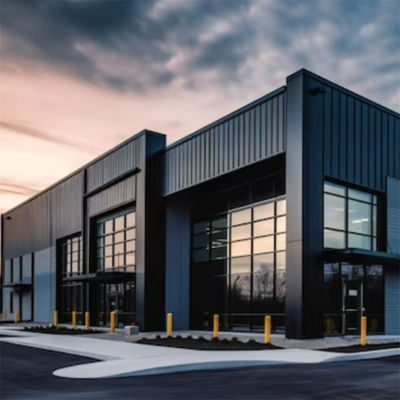 Bâtiment de bureaux en acier préfabriqué sur mesure avec porte KFC/porte en acier/porte en PVC