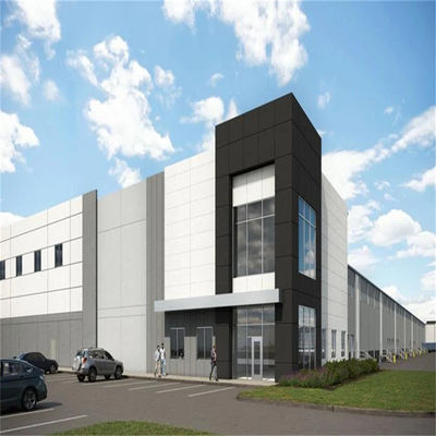 Bâtiment de bureaux à fenêtres en aluminium incorporant une terrasse en béton conçu pour les aménagements commerciaux urbains et les complexes de bureaux