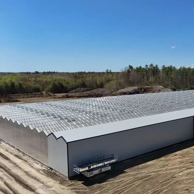 Serre en verre panoramique Wenluo - Grande serre de culture de légumes