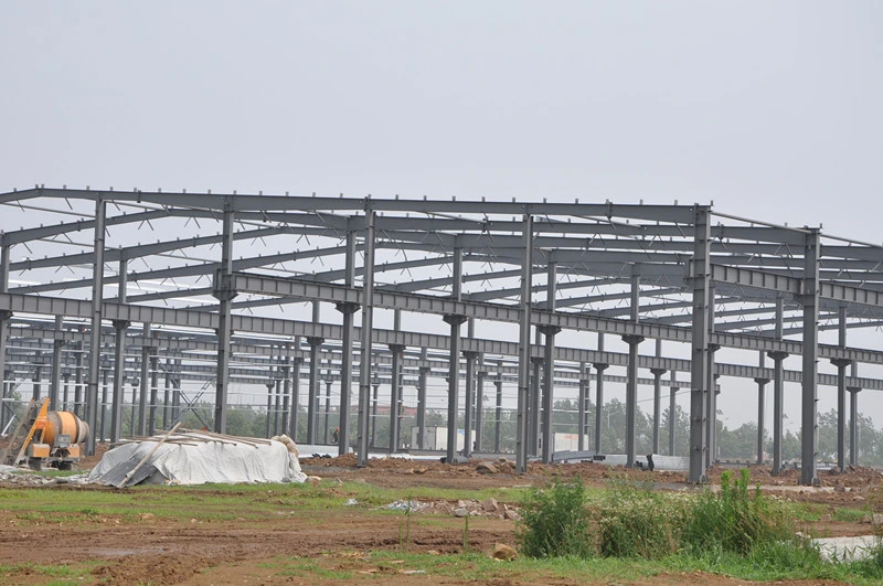 Dimension adaptée aux besoins du client par atelier de bâtiment de structure métallique de section de H 0